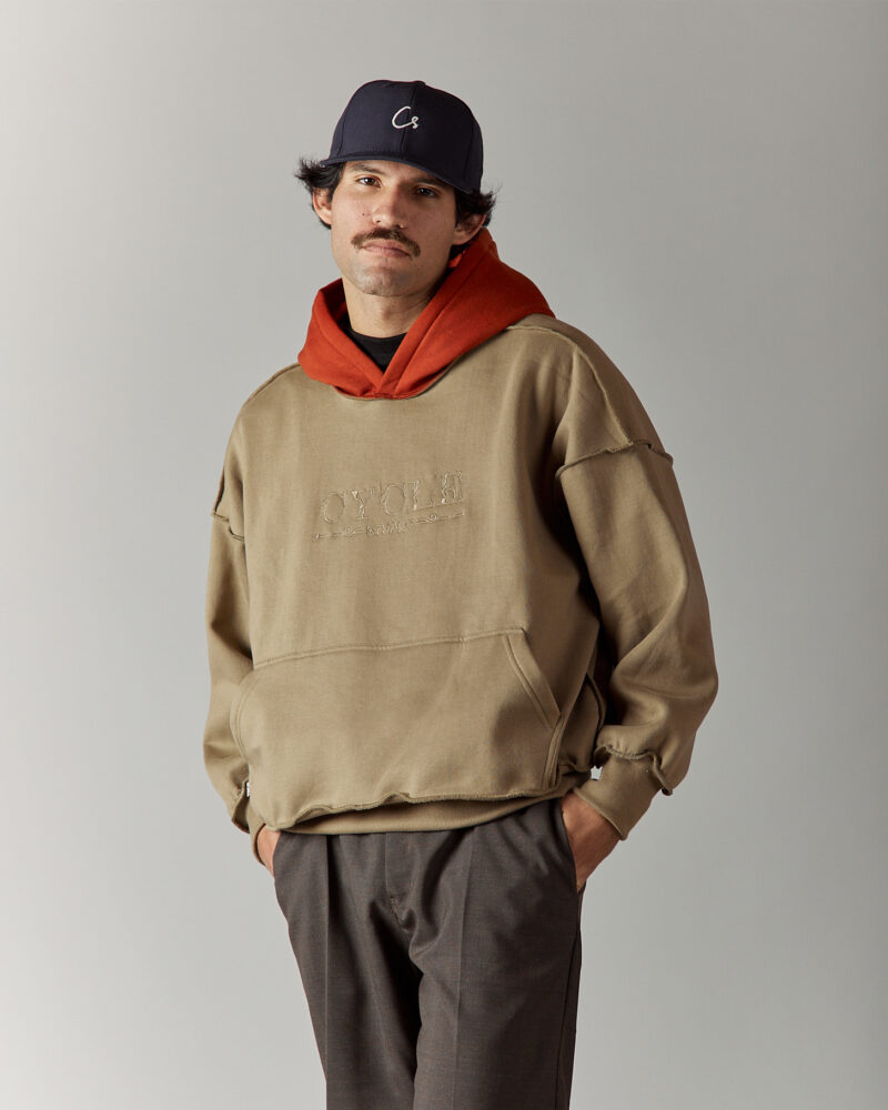 Olive Green & Orange Hoodie - Image 2